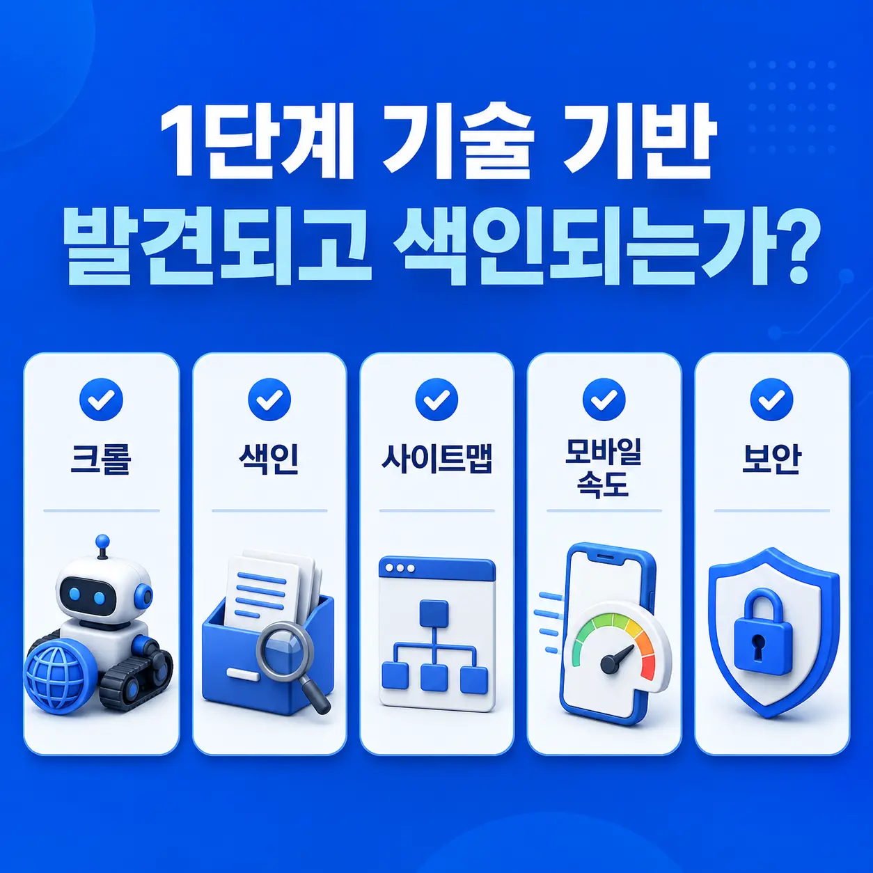 AEO·GEO 홈페이지 진단 1단계는 검색 로봇의 발견과 색인 가능성을 점검합니다.
